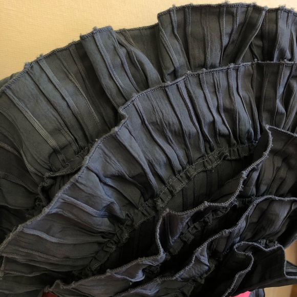 Evening Gown.  Strapless Ruffle Dress - Picture 4 of 5